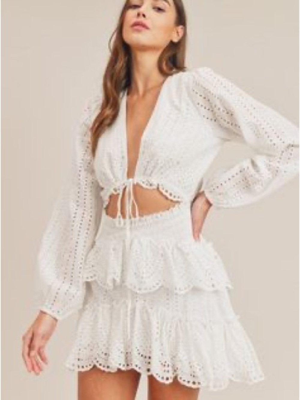 Mable White Mini Dress